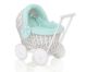 Cochecito de Muñeca Wicker My Sweet Baby con Ropa Mint