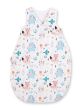 Cotton Sleeping Bag For Children, Size M, 3-12 Months, Tog 2.5, All-season - Blue Teddy Bears