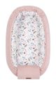 Nido de Bebé Reversible Velvet Twigs Rosa 80x45 – Cocoon Ajustable y Acolchado