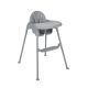Trona 2 en 1 Oaty gris Kikkaboo en modo trona alta vista frontal
