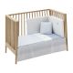 Jgo 2 Pcs.colcha I-v. Cuna 70 Vichy10 Celeste 70x140x3 Cm - Cambrass