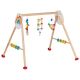 Gimnasio para bebés el iris de Goki con juguetes colgantes y colores atractivos.