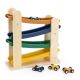 Pista de carreras de madera con 4 coches Trixie para bebés