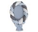 Braided Baby Nest 2 In 1 - Pastel Blue - Gray - Anthracite