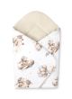 Arrullo Swaddle Bebé Velcro Algodón Osito Beige 75 cm