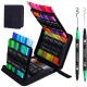 Set de 120 Marcadores de Color Impermeables a Doble Cara