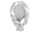 Nido Trenzado 2 en 1 My Sweet Baby - Blanco y Gris