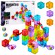 Bloques de construcción magnéticos de Lean toys con pista de canicas