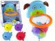 Juguete de baño mini baloncesto perro pez de goma