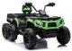 ATV Cuatrimoto a Batería con Remolque JC606 24V 4x4 Verde
