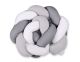 Protectores de Cuna Knot Bumper My Sweet Baby - Blanco, Gris y Antracita