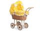 Carrito de Muñecas My Sweet Baby con Ropa de Cama Amarilla
