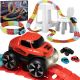 Pista de carreras flexible con coche Kruzzel - 193 piezas