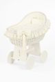 Moisés de Mimbre My Sweet Baby con Ruedas Blanco y Textil Crema