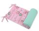 Protector Universal para Cuna My Sweet Baby - Búhos Rosa-Menta