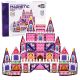 Bloques de Construcción Magnéticos Castillo de Princesa en color rosa