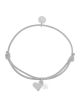 Llamador de Ángeles Pulsera Mea Proudmama - Corazón Plata y Cristal