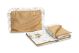 Conjunto de terciopelo para Cochecito y  Capazo de Bebé con volante en tono Sueño Beige - imagen 2