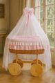 Moisés Deluxe Bellamy de Mimbre Natural con Dosel