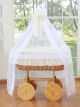 Moisés Deluxe Bellamy de Mimbre Natural con Dosel