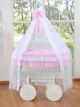 Moisés Deluxe Bellamy de Mimbre Blanco con Dosel