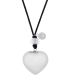Llamador de maternidad corazón liso plata y cristal - Proudmama