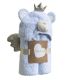 Manta con capucha Pequeño Osito Azul , Clair de Lune