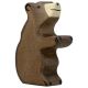 Figura de madera Oso Marrón pequeño sentado Holztiger - imagen 2