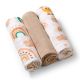 Muselinas Beige para Bebé, 3 unidades