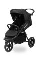 Cochecito de tres ruedas Caretero Lima negro con protección solar y accesorios para bebés