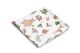 Manta de Muselina 70x80 cm con Estampado de Bosque en Blanco - Suavidad y Confort para tu Bebé