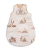 Saco de Dormir para Bebés S (45x70 cm) – Marrón Hierba, Algodón Hipoalergénico con Cremallera Bidireccional