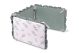 Protector de Cuna Reversible de Muselina 180x40 cm – 3 Paneles con Lazos – Branch Green