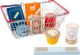Set de alimentos cesta de la compra 