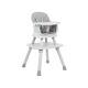 Trona 6 en 1 Eat and Play color Gris  Kikkaboo