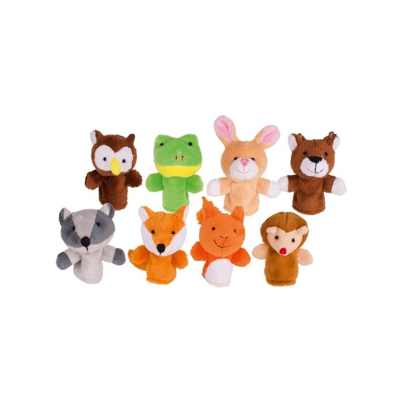Set de 8 marionetas de dedo de animales del bosque, de Goki - imagen 2