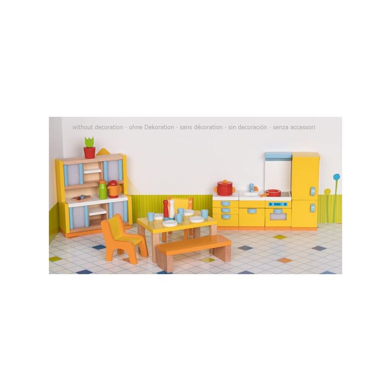 Set de 27 muebles de cocina para casa de muñecas, de Goki - imagen 7