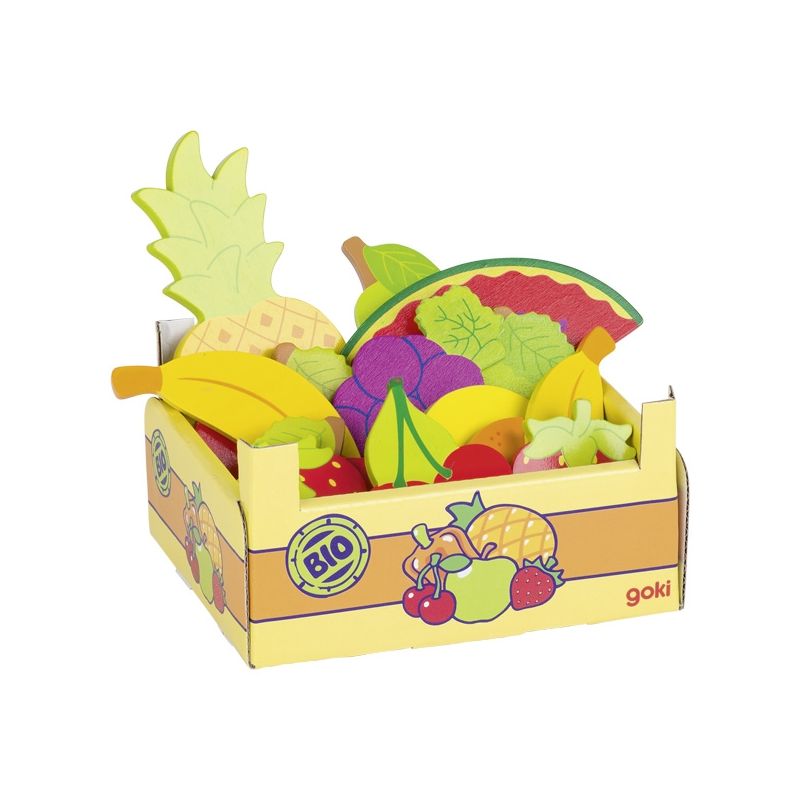 Caja de frutas de madera, 15 piezas, de Goki