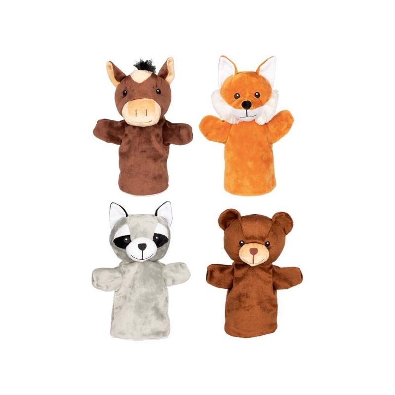 Pack de 4 marionetas de Arino, Funu, Wassty y Baru (animales del bosque), de Goki - imagen 2