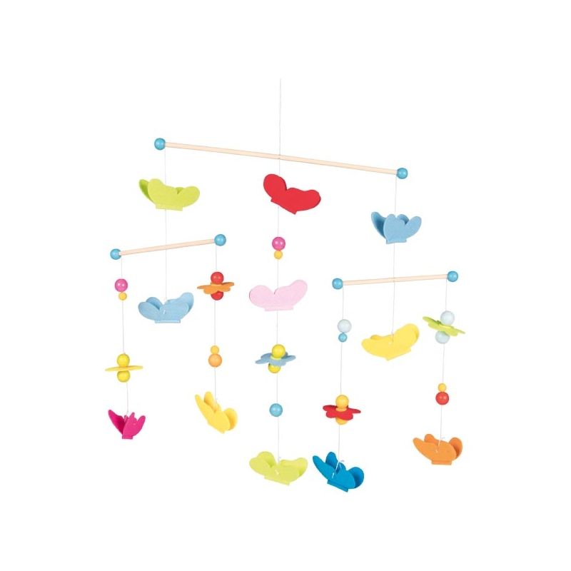 Móvil de mariposas de fieltro para cuna, de Goki - imagen 2