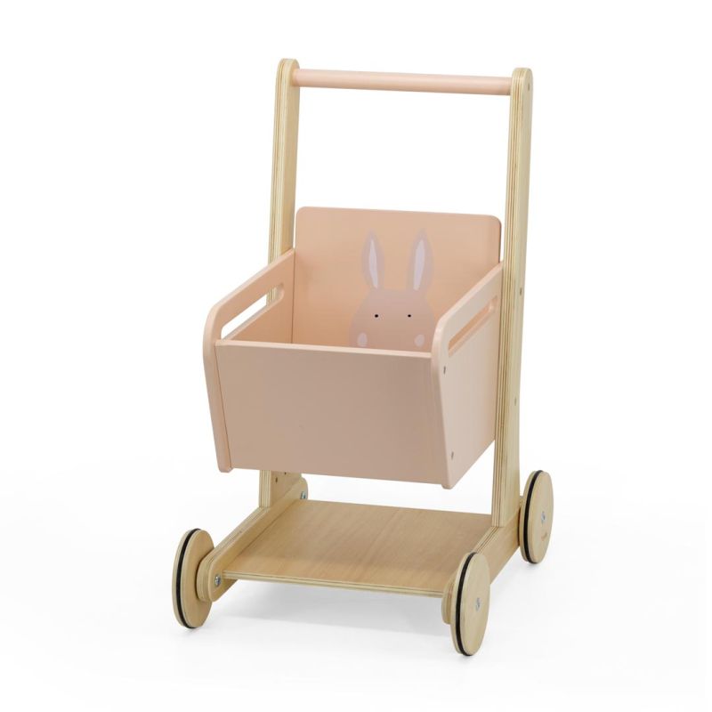 Carro de la compra de madera - Mrs. Rabbit
