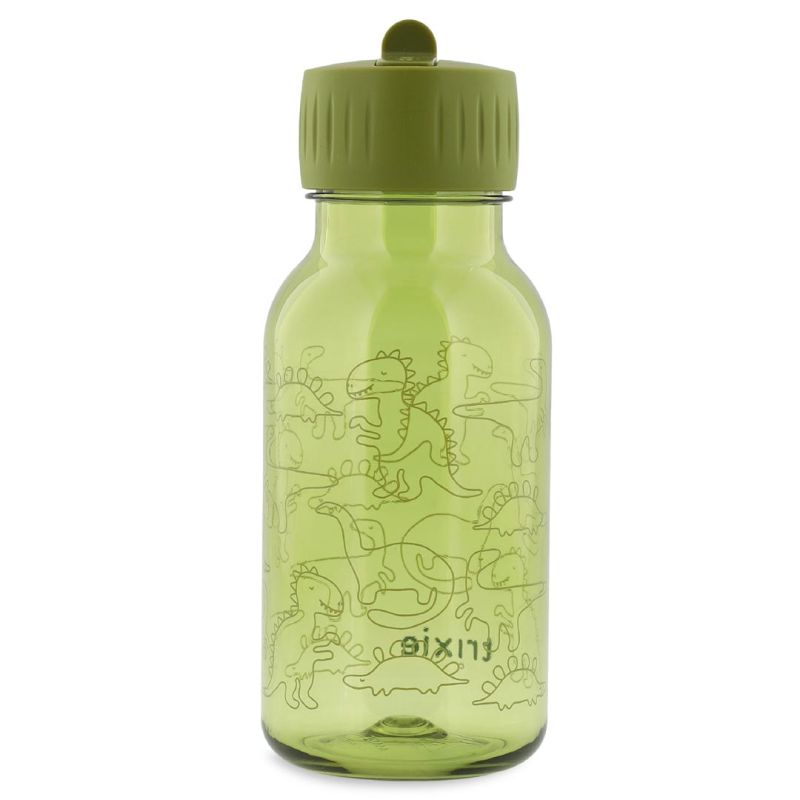 Botella infantil antigoteo de 350 ml con boquilla, diseño Daring Dino de Tritán™, perfecta para pequeños.