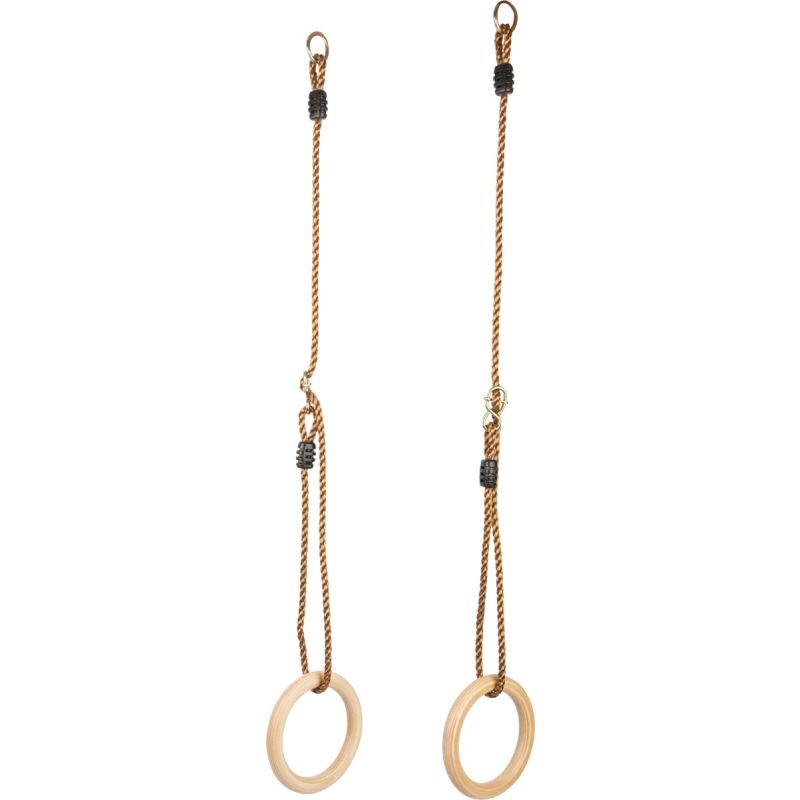 anillos gimnasio madera