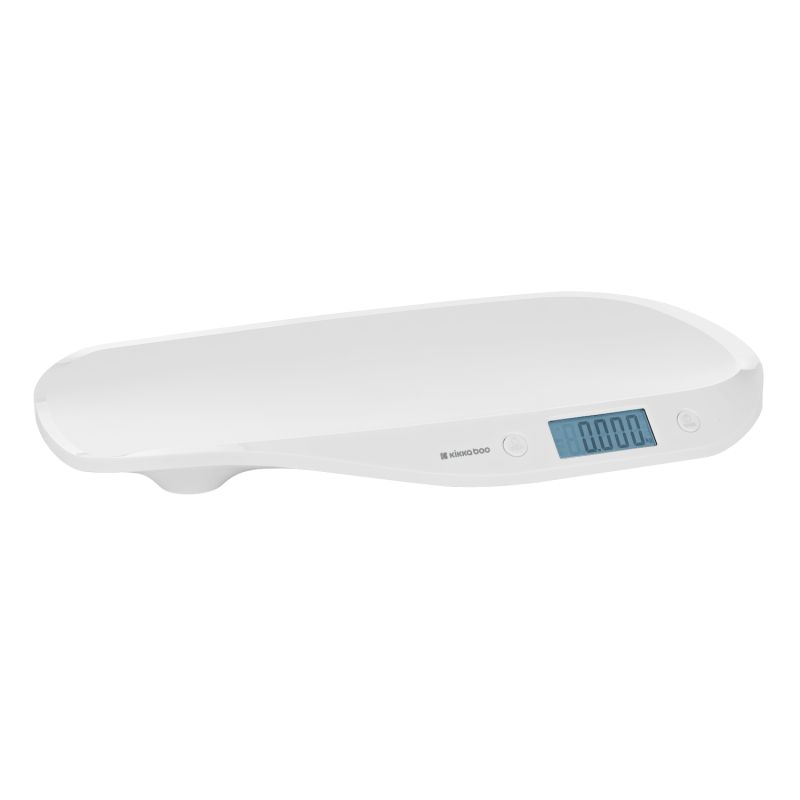 Báscula Digital de Bebé Lyra Blanco con Pantalla LCD Retroiluminada, Función de Tara, y Cinta Métrica para Crecimiento - imagen 2