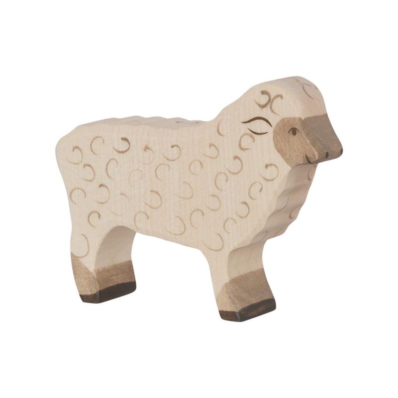 Figura de madera Borrego parado Holztiger - imagen 2