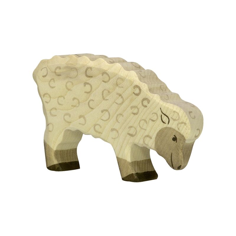 Figura de madera Borrego pastando Holztiger - imagen 2