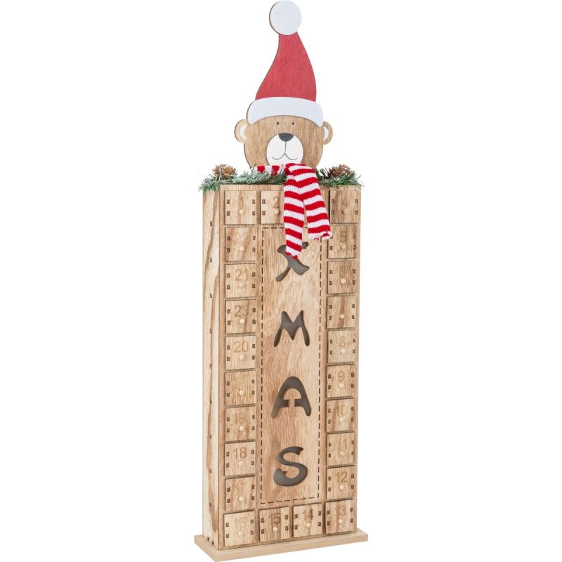 Calendario de adviento de madera Oso - imagen 7