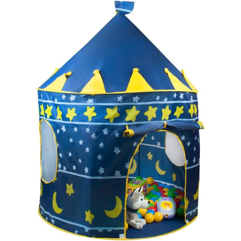 Carpa para niños - Castillo / Palacio para casa y jardín - Azul - imagen 4