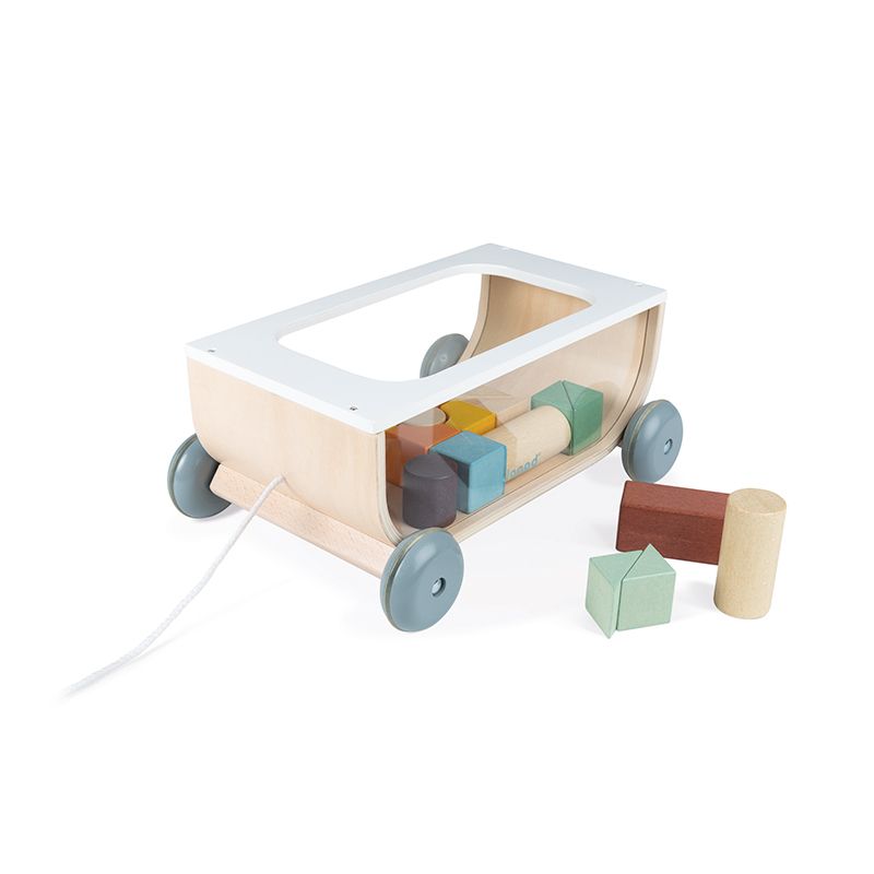 Carrito con bloques de Construcción Sweet Cocoon , Janod