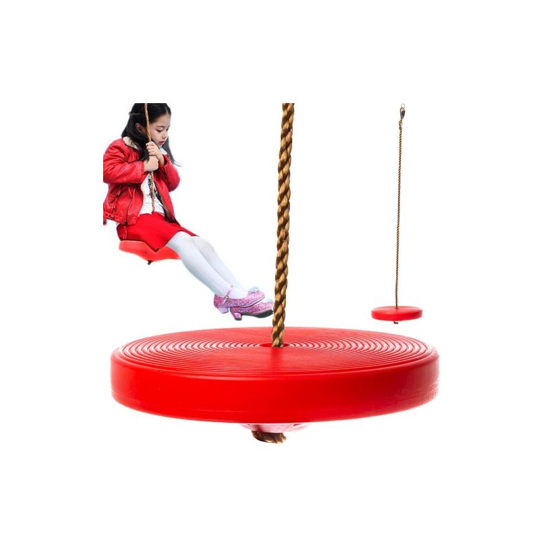 Columpio para Jardín redondo de Plástico Rojo - imagen 4